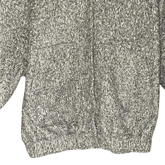 ZARA GRAY WOOL BLEND BOUCLE OVERSIZED BOMBER JACKET BLOG GREAT COND SIZE SMALL - Picture 5 of 7